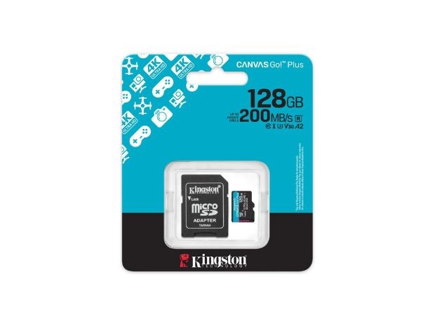 &u+ MICRO SD ORIGINAL 128 GB KINGSTON GO PLUS 